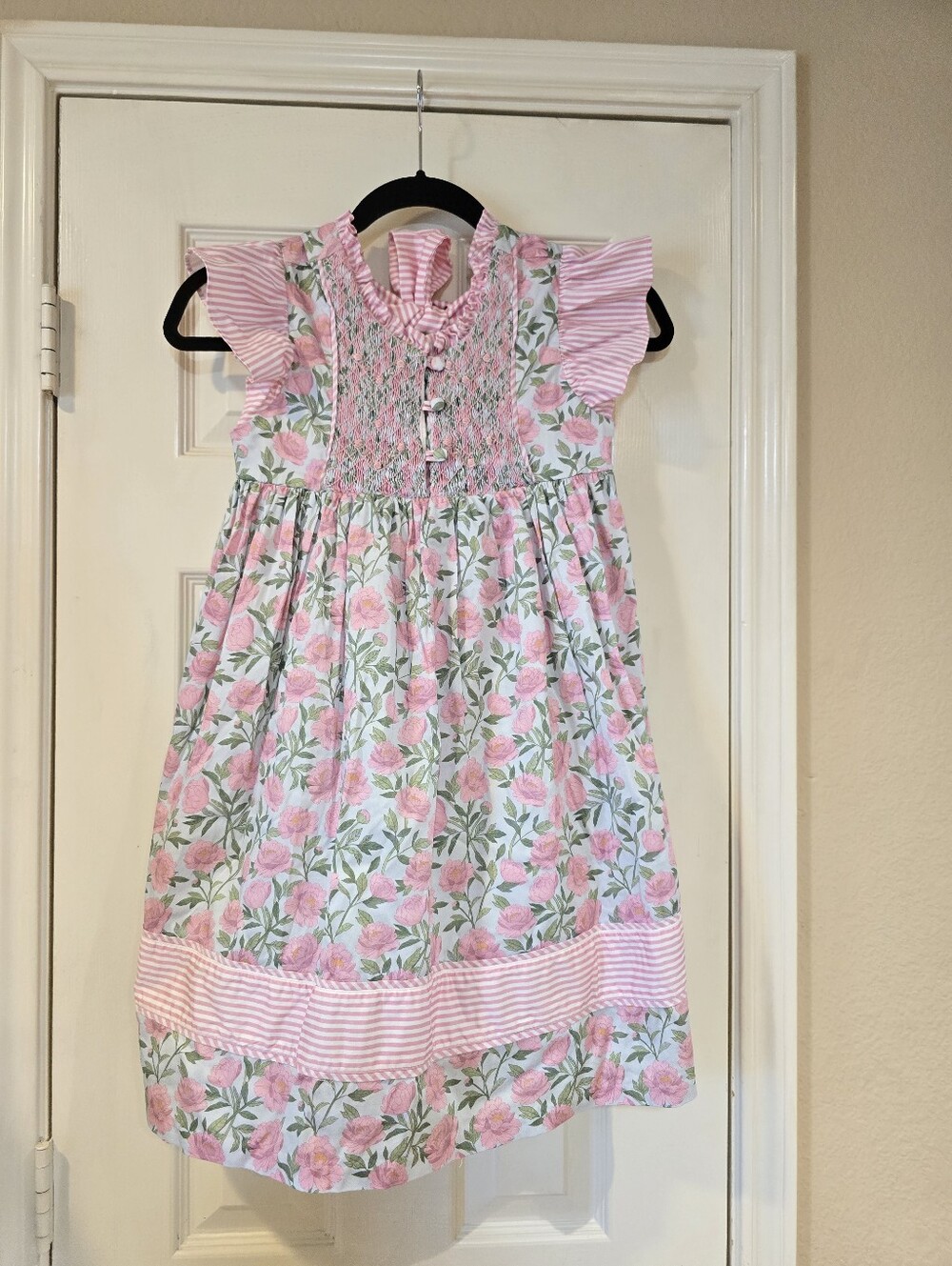 Dondolo Girls Pink Floral Dress Size 12